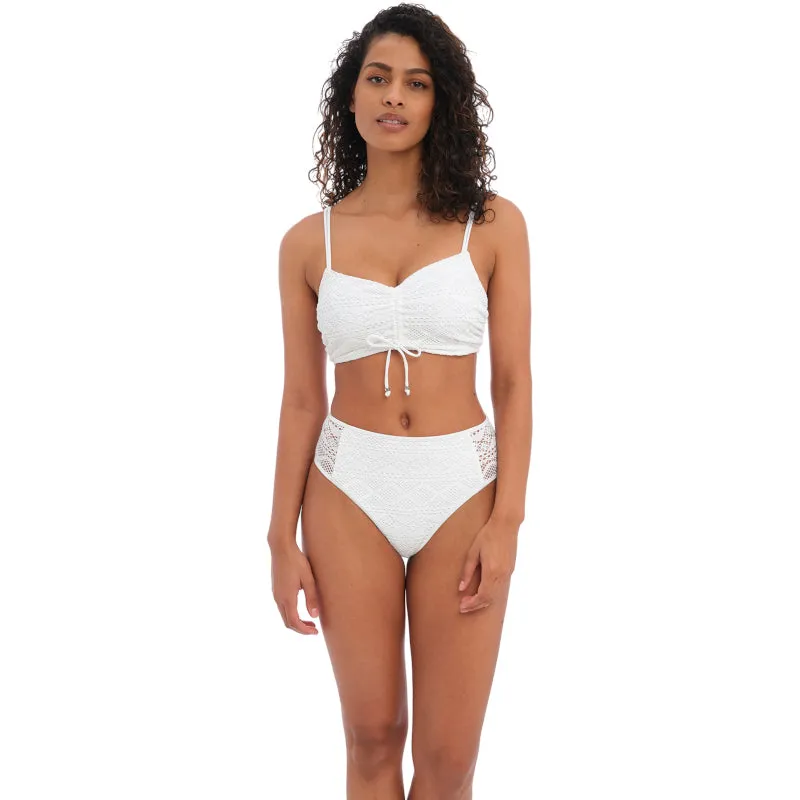 Sundance High Waist Bikini Brief White - Freya Swim