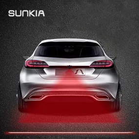 SUNKIA Anti Collision Rear-end Car & Motorcycles Laser Tail Fog Light Auto Brake Parking Lamp Rearing Warning Light Car Styling