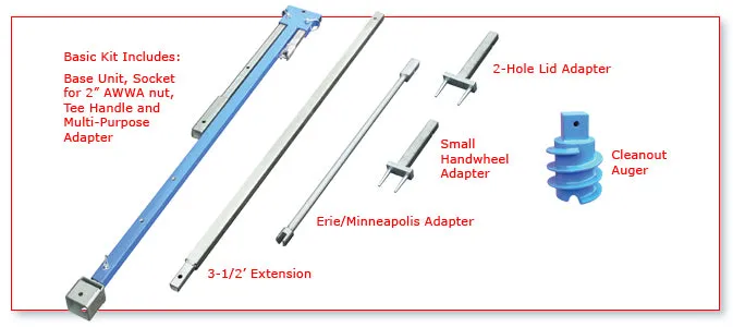 Trumbull Collapsible Valve Key & Curb Key Kit