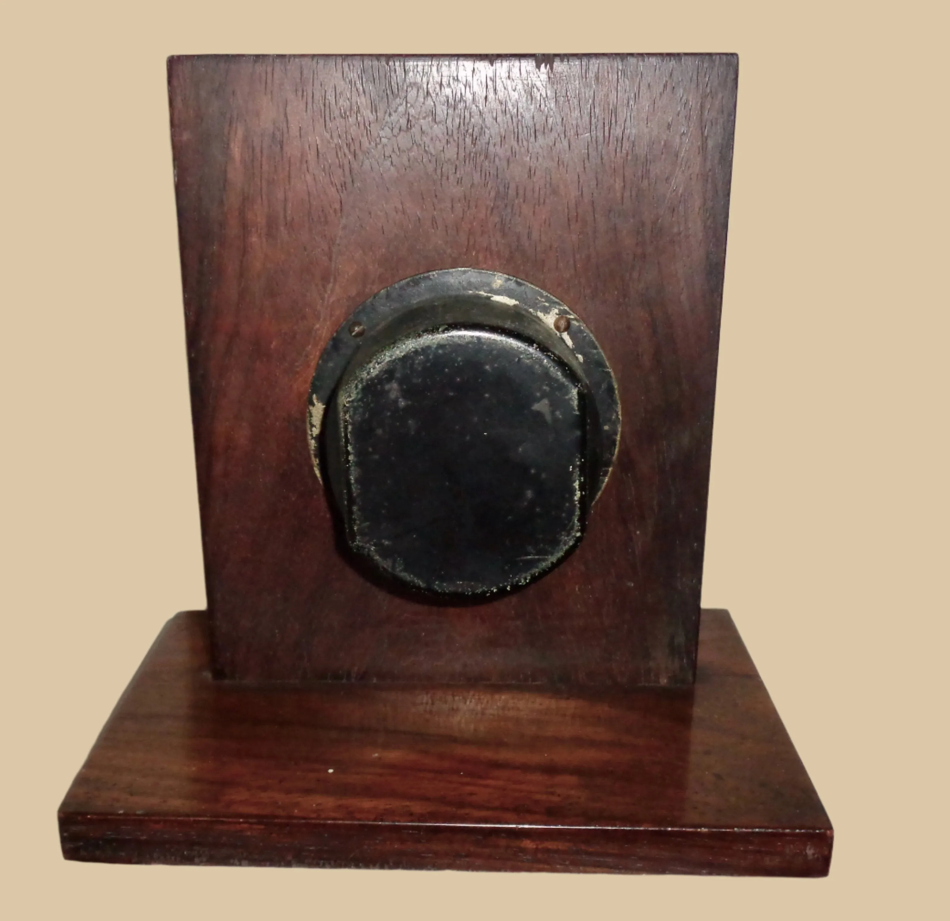 Vintage Wood Mounted Smiths Motor Car Dashboard Clock