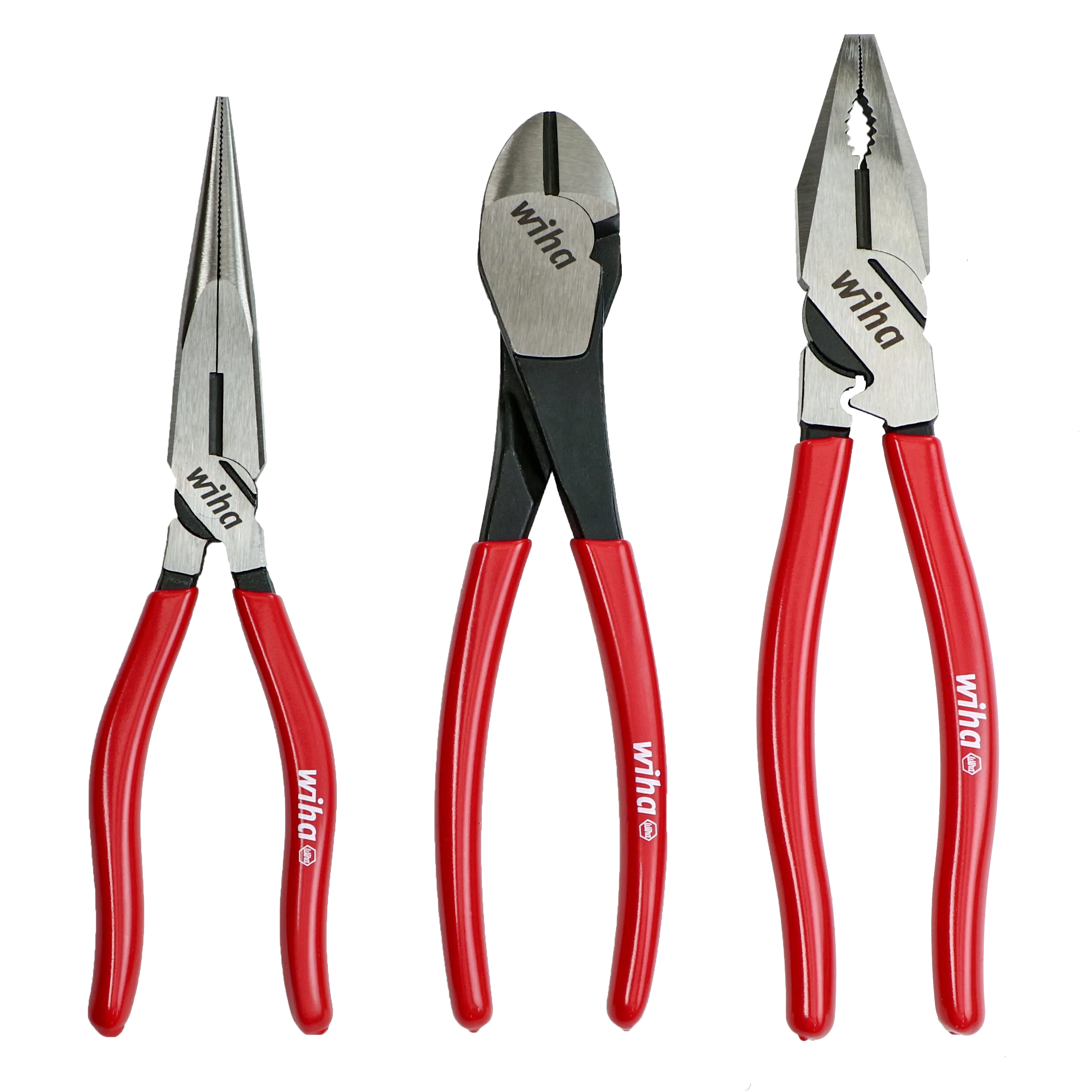 Wiha 34680 3 Piece Classic Grip Pliers and Cutters Tray Set