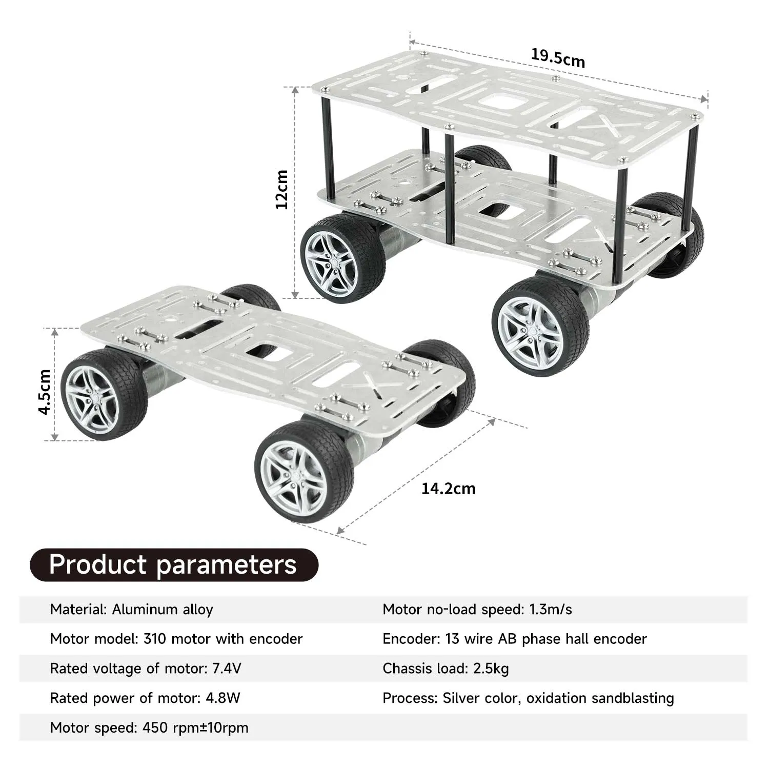 Yahboom Mini Robot Car Chassis